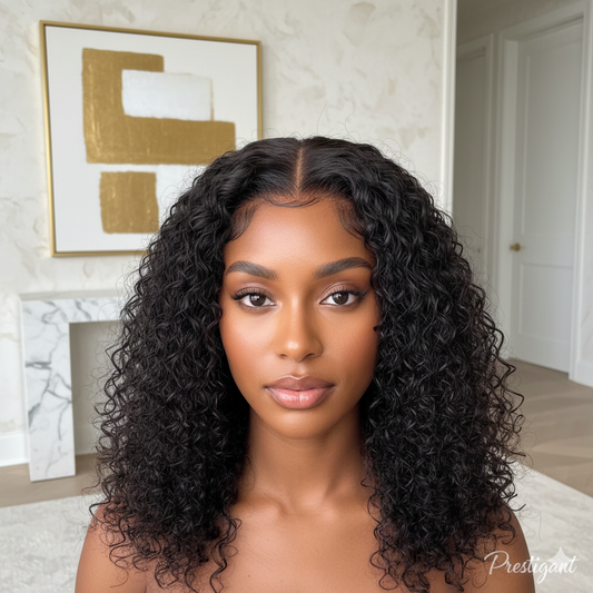 Curly Loose Deep Wave Lace Front Wig Prestigant