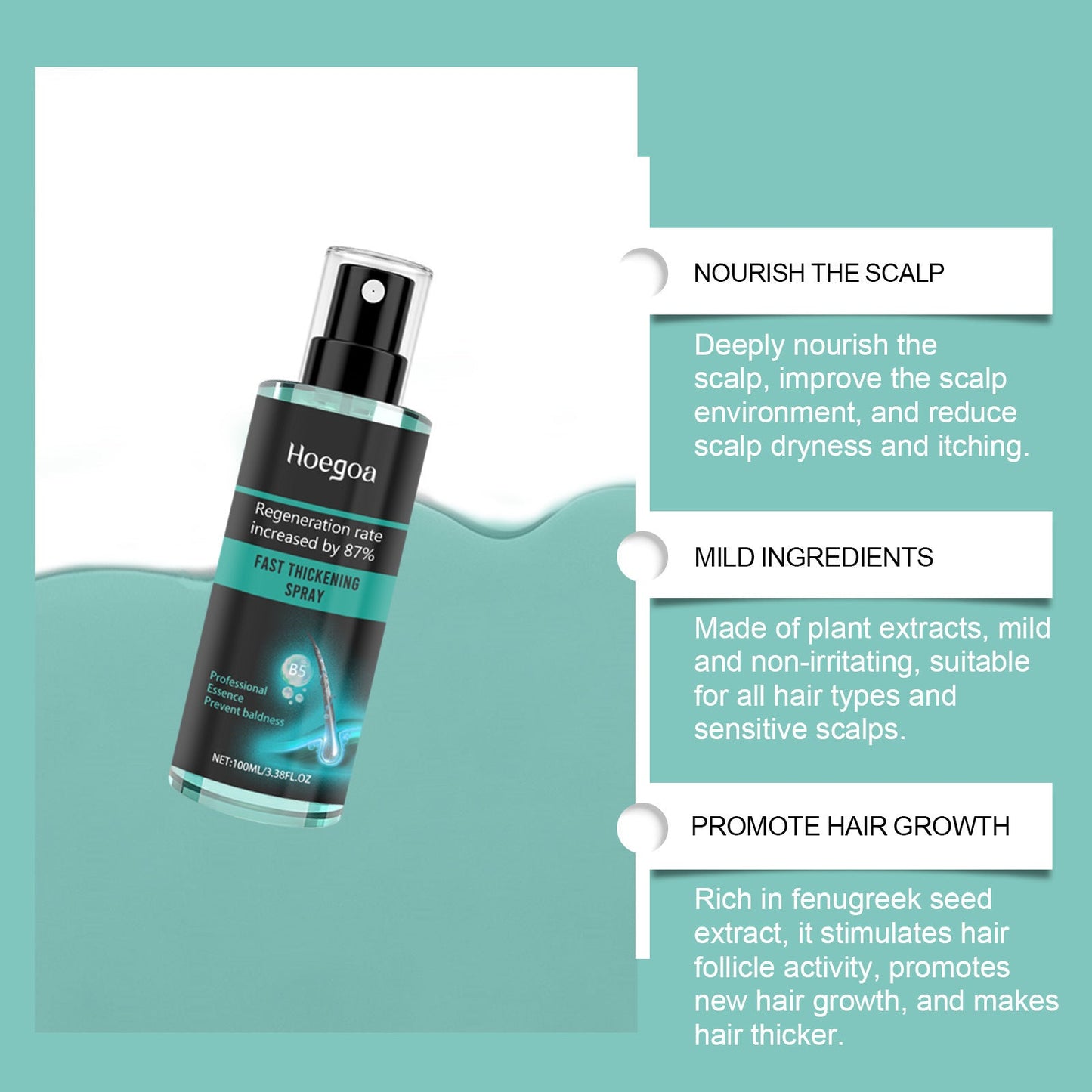 Hair Care Spray Nourishing Moisturizing Soft Prestigant