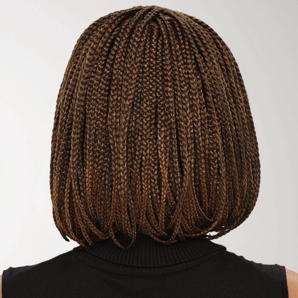 Short Wavy Braid Wig with Qi Bangs