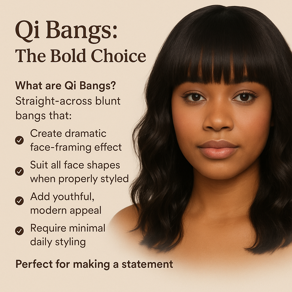 Short Wavy Braid Wig with Qi Bangs