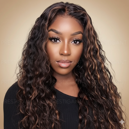Curly Lace Front Wig Long Prestigant