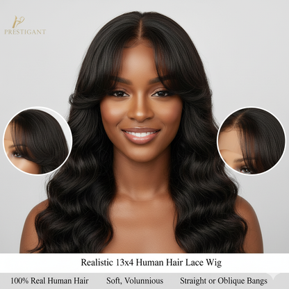 Half Lace Human Hair Wig Image
