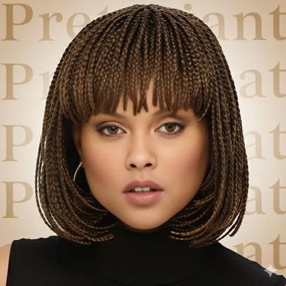 Qi Bangs Braid Wig - Short Wavy Prestigant