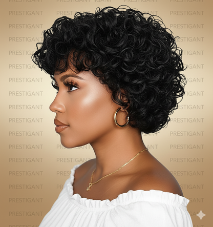 Pixie Curly Wig Brazilian Prestigant