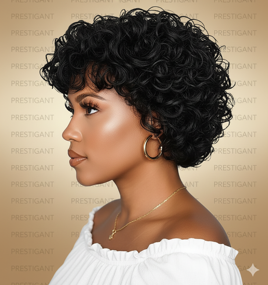 Pixie Curly Wig Brazilian Prestigant