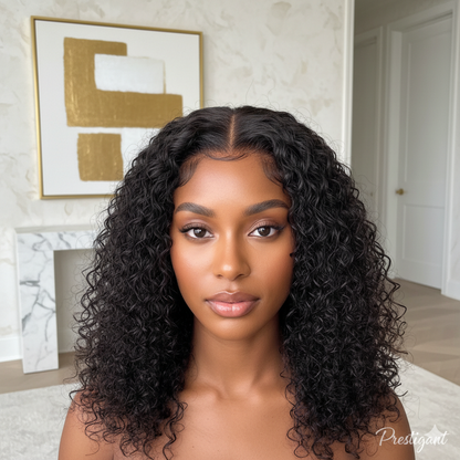 Curly Loose Deep Wave Lace Front Wig Prestigant