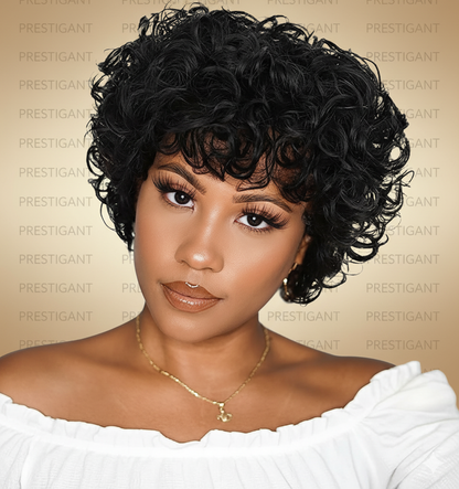 Pixie Curly Wig Brazilian Prestigant
