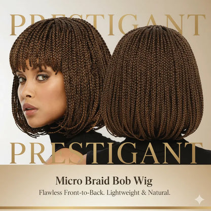 Qi Bangs Braid Wig - Short Wavy Prestigant