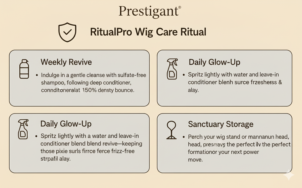 Pixie Curly Wig Brazilian Prestigant