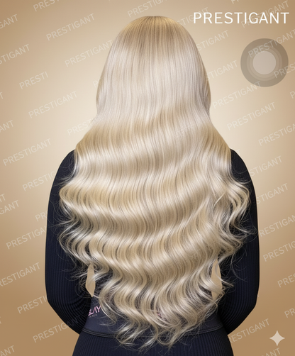 Long Curly Wig Light Gold Prestigant
