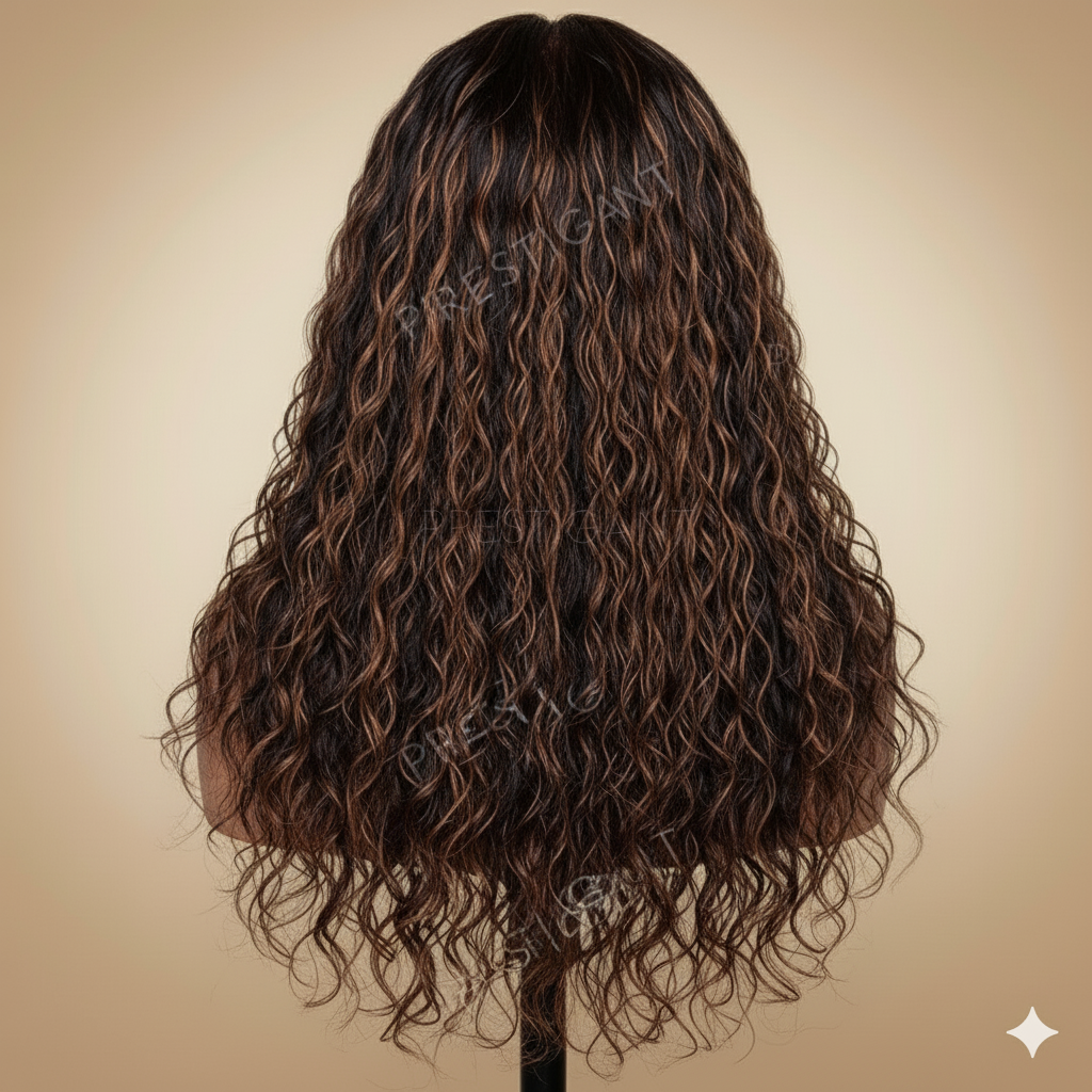 Curly Lace Front Wig Long Prestigant