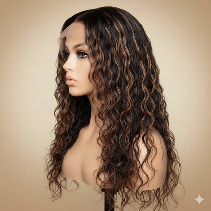 Curly Lace Front Wig Long Prestigant