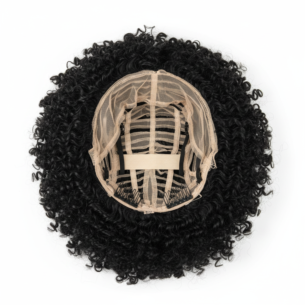 Curly Lace Front Wig Black Small Prestigant