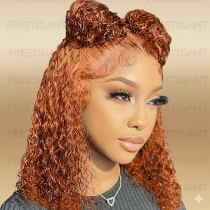 Wave Bob Wig Orange Red Water Prestigant