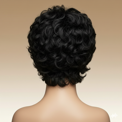 Short Curly Wig Black Prestigant
