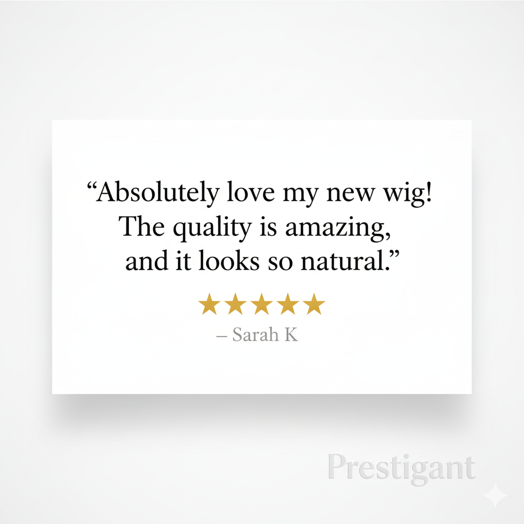 Half Lace Human Hair Wig Prestigant