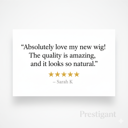 Half Lace Human Hair Wig Prestigant