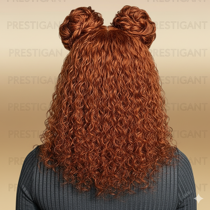 Wave Bob Wig Orange Red Water Prestigant