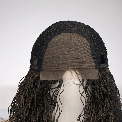 Black Wavy Hat Wig Bold