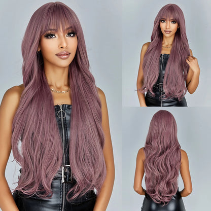 Black Wavy Wig Natural