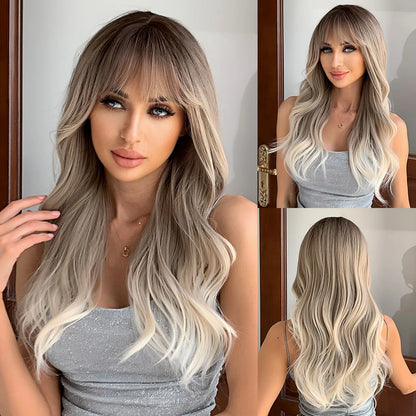 Black Wavy Wig Natural