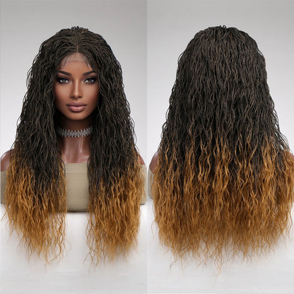 Black Wavy Hat Wig Bold