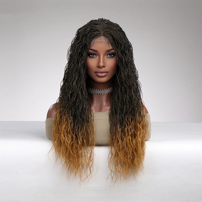 Black Wavy Hat Wig Bold
