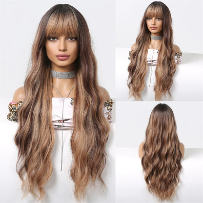 Black Wavy Wig Natural