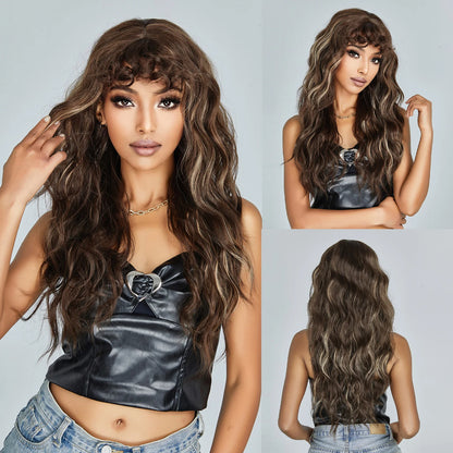 Black Wavy Wig Natural