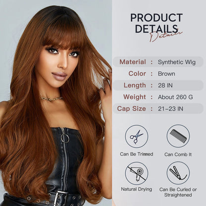 Black Wavy Wig Natural