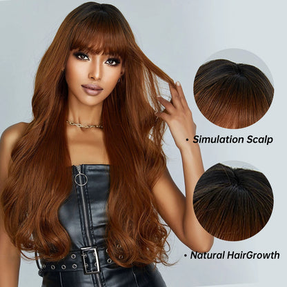 Black Wavy Wig Natural
