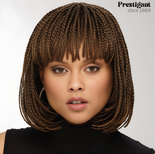 Short Wavy Braid Wig with Qi Bangs Model