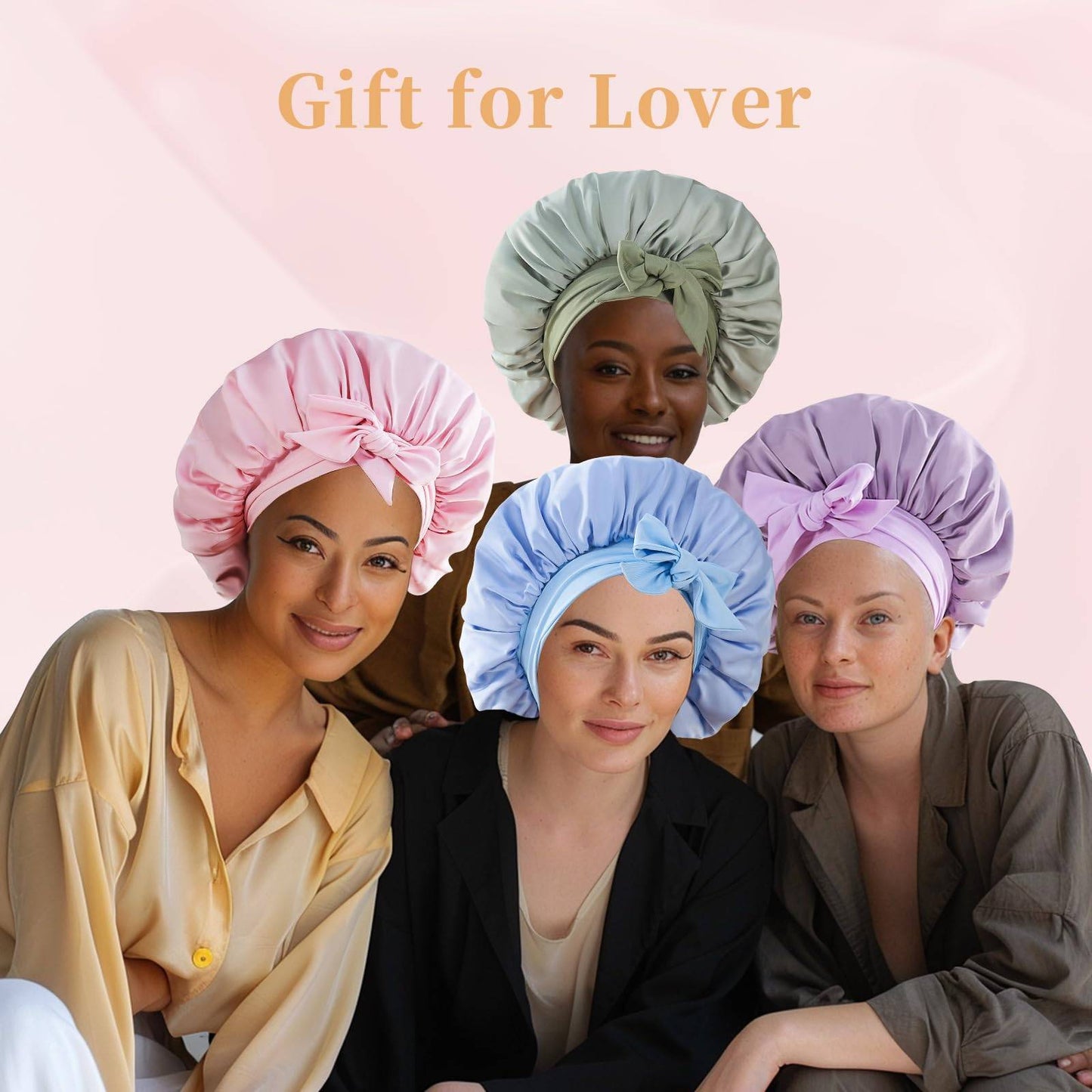 Silk Bonnet, Satin Hair Bonnet For Sleeping For Wavy Curly Natural Hair Prestigant
