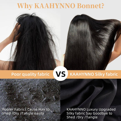 Silk Bonnet, Satin Hair Bonnet For Sleeping For Wavy Curly Natural Hair Prestigant