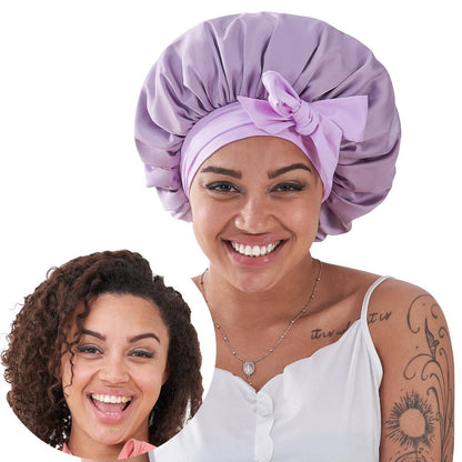 Silk Bonnet, Satin Hair Bonnet For Sleeping For Wavy Curly Natural Hair Prestigant